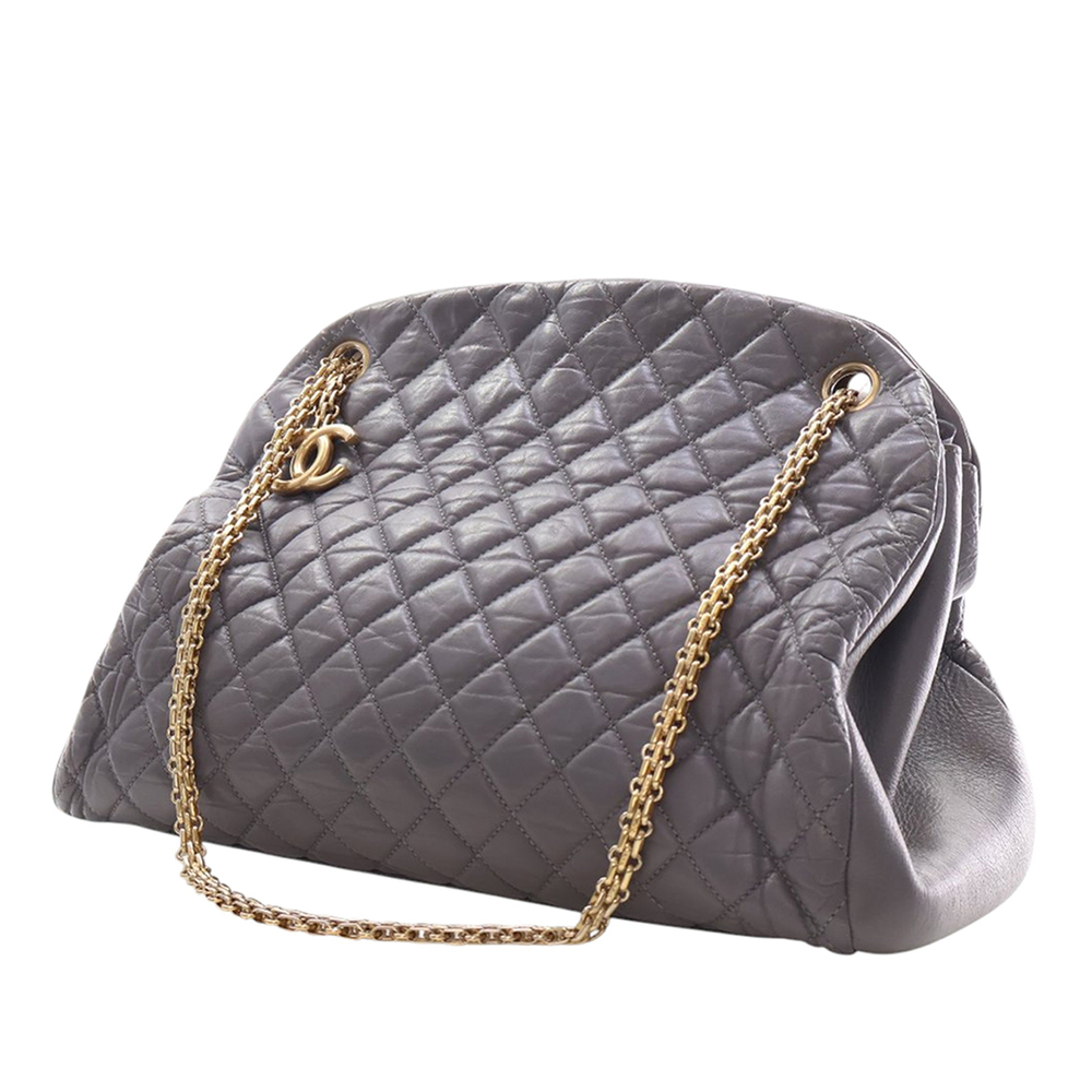 Pre-Loved Chanel Large Aged Calfskin Just Mademoiselle Bowling Bag - Picture 3 of 12